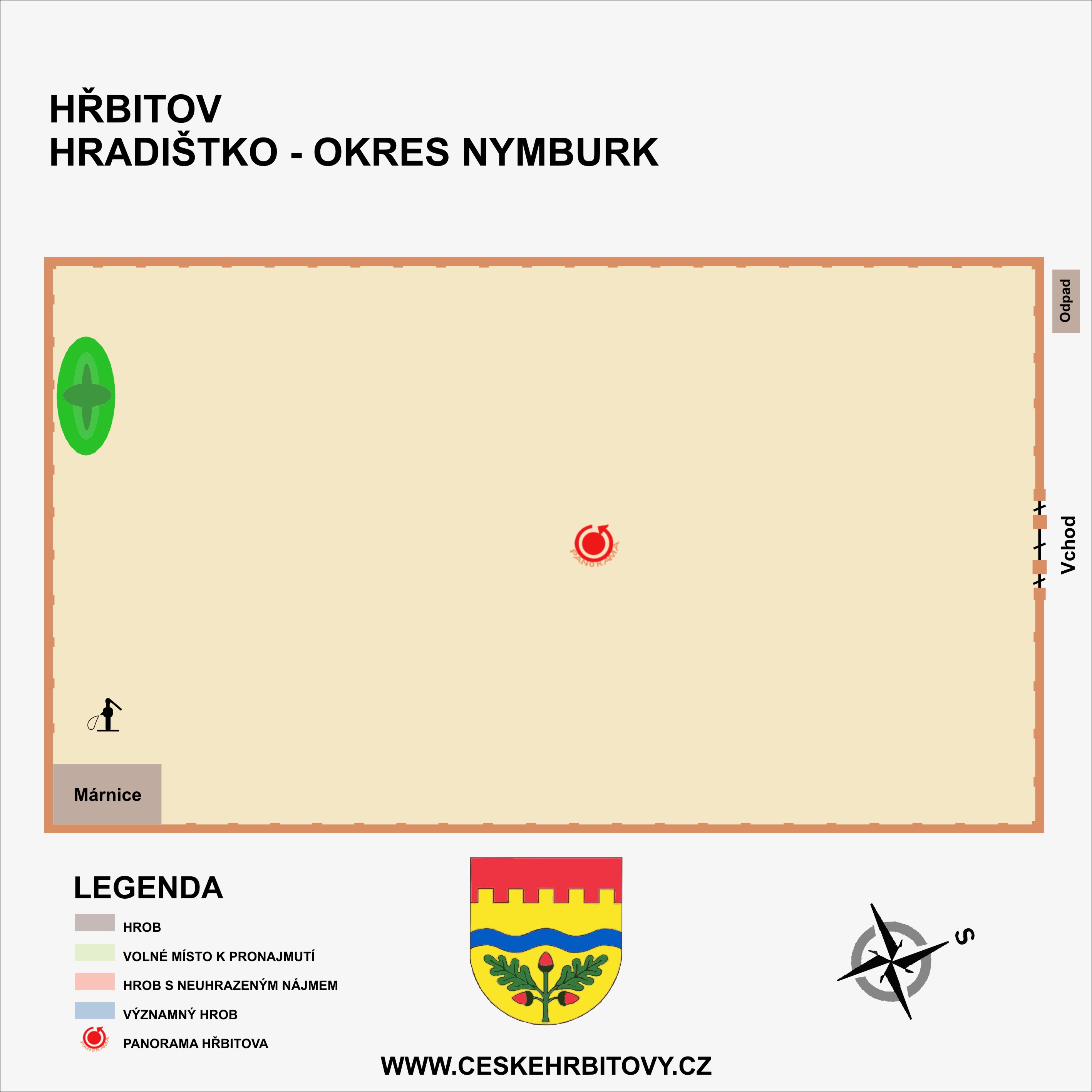 Mapa hĹ™bitova Obecní