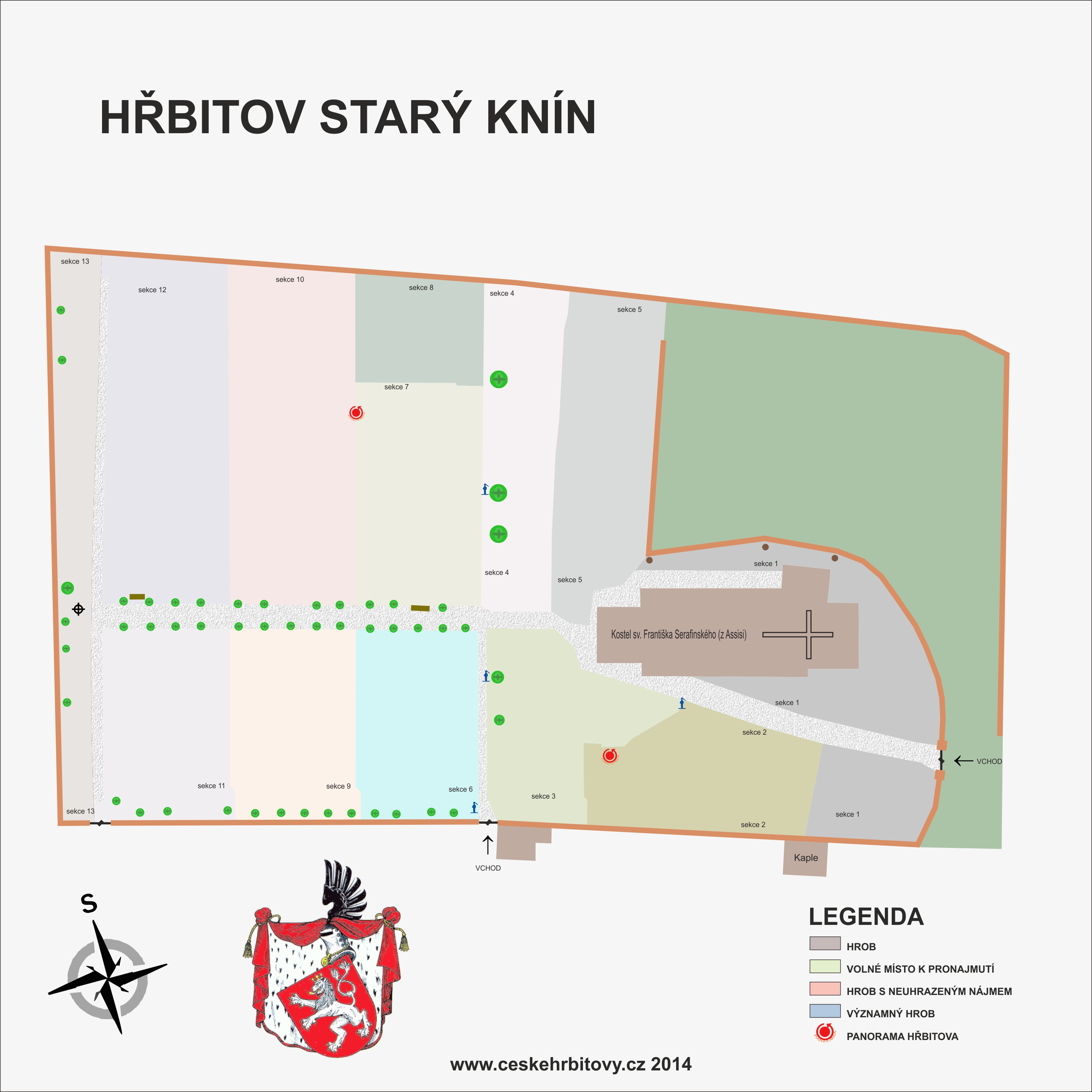 Mapa hĹ™bitova Starý